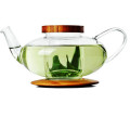 Hervidor de agua de cristal del té del diseño hermoso